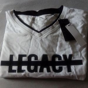 Long sleeve active wear t-shirts black and white